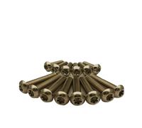#10-24 Button Head Screws, Six Lobe Drive, Grade 2 Steel, 50 Pack, 1/4" to 1" Length for Secure Fastening in Various Applications