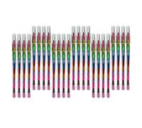 10 / 24Pcs Painting Stitching Color Building Blocks for Kids Crayon School Supplies Pencils Stacking Buildable Stackable Colouring Pencils Wax Crayon