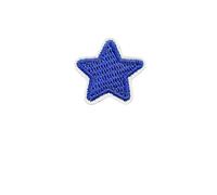 10/24pcs Red Black Small Star Embroidery Patches for Clothing Jeans Shoes Iron On Clothes Sticker Hole Repair DIY(Dark Blue 10cps)