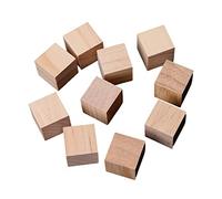 10/25/25mm Wooden Square Blocks Cubes Embellishment for Woodwork Craft Batcholette Party Supplies for Women