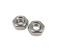 10/25/50/100/200/500pcs M1 .2 .4 .6 M2 .5 M3 M4 M5 M6 M8 M10 M12 DIN934 A2 304 Stainless Steel Hex Hexagon Nut(10pcs M10)