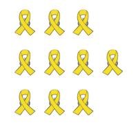10/25/50 Yellow Ribbon Pin Bring Them Home Brooch Hostages Israel Pin Breast Cancer Awareness Prevention Lapel Enamel Charity Donation Accessories Movement Badge Gift, 1, 1
