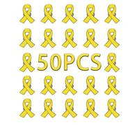 10/25/50 Yellow Ribbon Pin Bring Them Home Brooch Hostages Israel Pin Breast Cancer Awareness Prevention Lapel Enamel Charity Donation Accessories Movement Badge Gift, 1, 1
