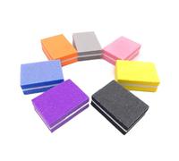 10/25/50Pcs Colorful Mini Nail Files Acrylic Nails Double Side 100/180 Grit Emery Boards for Professional Manicure Pedicure Tool(25Pcs Orange)