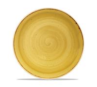 10.25' COUPE PLATE STONECAST MUSTARD YELLOW CHURCHILL (1x12)