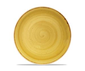 10.25' COUPE PLATE STONECAST MUSTARD YELLOW CHURCHILL (1x12)