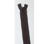 10"/ 25cm YKK Nylon Closed End Dress Zips Dark Brown - per single zip