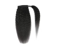 10-26 Inch Wrap Around Ponytail Extension Real Human Kinky Straight Brazilian Virgin Hairs Ponytail Hair Piece For Women for Daily Use(12inches)