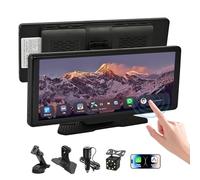 10.26" Wireless CarPlay Screen Compatible with Apple CarPlay & Android Auto, HD Carplay Screen Car Tablet Pro Max 2025, Touchscreen IPS Display, 1080P Reversing Camera, Bluetooth 5.0, FM Transmitter