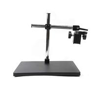 10-265mm Rotary Arm Stereo Microscope Boom Stand Lab Heavy Duty Focusing Racking Camera Table Adjustable Holder Digital Lift Platform Stereo Microscopes Stand for 50 mm diameter microscope heads