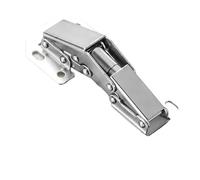 10/2PCS Stainless Steel Cabinet Hinges 90 Degree No-Drilling Hole Cupboard Door Buffer Hinge for Home Kitchen Furniture(4PCS)