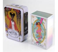 10.3 * 6cm Modern Witch Tarot Deck In A Tin Box Gilded Edge for Fortune Telling Game Card modern witch tarot deck
