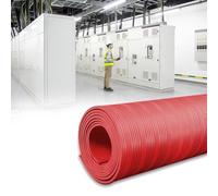 10 3 7 33 20 16 Ft Electrical Safety Rubber Mat, Insulating Work Mat for Power Electrician Shock, High Voltage Protection Blanket Custom Size(Red,5mx1mx8mm(16'x3'x5/16))
