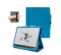 10.3" Case for Onyx Boox Note Air 5 C/Note Air 4 C Tablet (2025/2024 Released), FJIASTB PU Leather Folding Cover with Pen Holder and Wrist Strap, Business Travel Portable (Light Blue)
