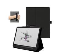 10.3" Case for Onyx Boox Note Air 5 C/Note Air 4 C Tablet (2025/2024 Released), FJIASTB PU Leather Folding Cover with Pen Holder and Wrist Strap, Business Travel Portable (Black)