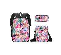 (10, 3-piece Set) Taylor Swift Themed School Backpack for Kids, Children's Backpack, Crossbody Bag, Pencil Case Set