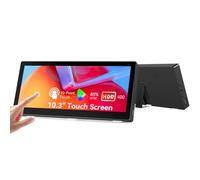 10.3" Small Touch Screen 400cd/m² Stretched Bar IPS LCD Mini Travel Touch Screen 1920x720 HDMI USB Portable Touch Screen for Windows Aida64 Laptop GPU CPU RAM Monitoring