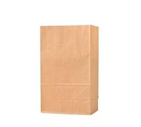 10/30/50/100pcs Brown Kraft Paper Bag Vegetables Shopping Bag Candy Package Kraft Lunch Bag Grocery Cookie Bread Bucket Bag for Birthday Wedding Sweets(18x32x11cm,10pcs)