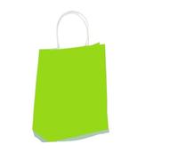 10/30/50Party Gift Bag Recyclable Kraft Paper Shopping Bag Christmas Day Wedding Candy Gift Bag Delivery Packaging Handbag(Grass green,15x21cmx50pcs)