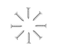 10/30/50pcs M2 M3 M4 M5 M6 304 Stainless Steel Cross Phillips Flat Countersunk Head Self Tapping Wood Screws Small Bolts(30pcs,M6x20mm)
