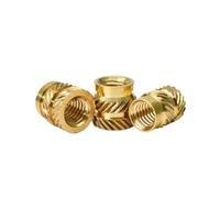 10-30 pieces of brass hot melt embedded roller nuts M2 M2.5 M3 M4 M5 M6, suitable for 3D printers(Length 7mm 30pcs,M3(OD 5mm))