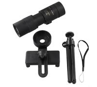 10-300X Zoom HD Monocular Telescope Powerful Handheld Retractable Design for Camping Hiking Photography with Tripod and Phone Clip Accessory (suit)