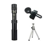10-300X Zoom HD Portable Strong Binoculars Long Range Professional Spyglass Monocular Telescope Low Night Vision For Hunting(Set-black)