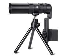 10-300X40 Professional Monocular Telescope Hd Powerful Portable Binoculars Zoom Bak4-Prism Waterproof For Camping Black