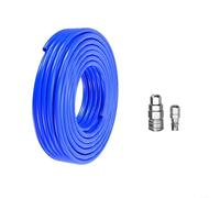 10-30m Pneumatic Air Compressor Hose With C-Type Quick Coupling, PU Material 5X8mm High Pressure Tube In Blue For Workshop And Industrial Use(20M)