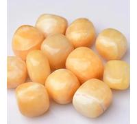 10-30MM 190-200g 1 Bag Yellow Jade Round Irregular Block Polished Stone Pure Calcite Gemstone for or Decoration Crystals