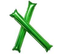 10/30pc Aluminum Film Inflatable Stick Cheering Sticks Thunder Game Props for Party Sports Meeting Cheer Leading For Sports Events(Green,30pcs)
