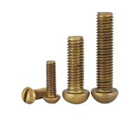 10-30pcs M2 .5 M3 M4 M5 M6 Solid Brass Copper Half Round Pan Head Mushroom Slotted Drive Machine Screw Bolt GB67(M5x20mm-20pcs)
