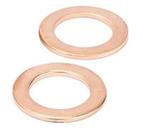 10-30pcs M5-M24 Boat Red Brass Copper Crush Sealing Washer Flat Seal Gasket Ring(M20x27x1 10pcs)