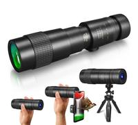 10-30x40mm Monocular Telescope, BILLION DUO HD High Power FMC BAK4 Prism Zoom Monocular Waterproof Telescope Scope for Adults Kids with Smartphone Adapter & Tripod for Bird Watching Camping Traveling