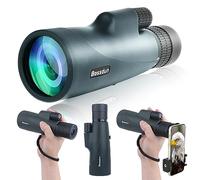 10-30x50 HD Monocular Telescope, High Power Magnification Monocular for Adults with Smartphone Holder, BAK4 Prism and FMC for Wildlife, Concerts, Camping, Scener (green)