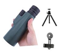 10-30X50 Monocular Telescope Outdoor Camping Monocular Telescope Vision Night Binoculars (Color : Green set)