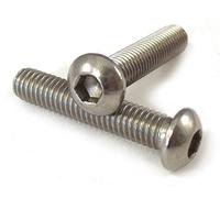 10-32 UNF Socket Button Head Bolts, Allen Key Drive, A2 Stainless Steel, 3/16", 1/2" - 1" Long (20, 10-32 X 3/4")