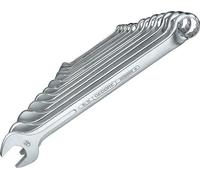 10 - 32mm Gedore 12-piece Set of Open End Wrenches With 10 Degrees Angled Box End