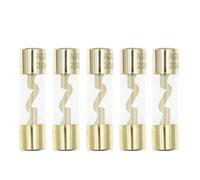 10 * 38MM Glass Fuse Fuses Pack Car Audio Amp Amplifier 10A 15A 20A 25A 30A 40A 50A 60A 70A 80A 100A 5Pcs(25A)