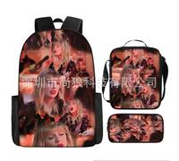 (10) 3pcs Taylor Swift Backpack 3D Printe Teens Shoulder Bags