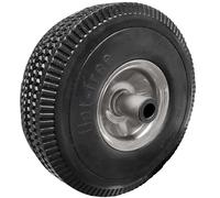 10" 4.10/3.50-4 Flat Free Solid Wheel with 20mm Needle Bearing Offset Wheel Hub Replacement Puncture Proof Wheel for Sack Truck Carts Wagon Trolley or Hand Truck