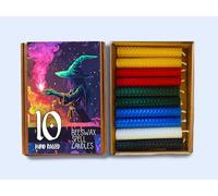 10 4" (10cm) Beeswax Spell Candles Set (Elemental)