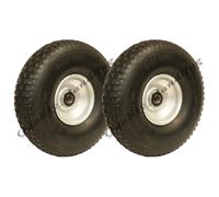 10" 4.10x3.50-4 puncture proof 16mm ball bearing centre - set of 2