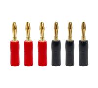 10/40/200PCS 4mm Speaker Banana Horn Speakers Banana Connector for Audio Video Speaker Cable Gold Plated Adapter(200Pcs (100Pairs))