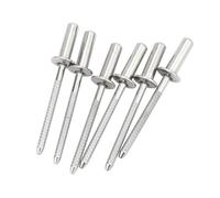 10-40pcs 304 Stainless Steel Fastener Closed Round Head Waterproof Rivets Anti Blind Pull Rivet Riveting M3.2-M6.4(M5 20Pcs,6nm)