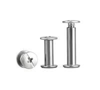 10-40pcs M2/M3/M4/M5 304 Stainless Steel Phillips Flat Head Male-female Coupling Screws, Photo Album Screws, M2x5(20pcs)