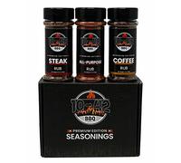 10-42 Steak Seasoning Gift Set - 3 Premium Flavors : All Purpose, Steak, Coffee Rub | Gourmet Meat Seasoning Dry Rub | Barbecue Spices and Seasonings Variety Pack | Grill Gifts | 0 Calorie, No MSG