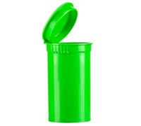 10-450 x 19 Dram Official Kush Bottle Pop Tops - Kush Supply Co, Manufactured in The USA - BPA Free Resin and Certified Child Resistant (Green, 10)