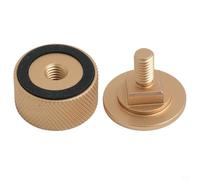 10.4mm Aluminum Welding Hood Fasteners for Pipeliner Helmet, For Replacement Screws with Oxidation Treatment, Silver Black Red Gold Options for Off-Roading Gear(Gold)