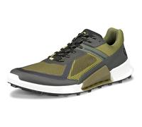 (10.5 - 11 UK (45EU), Peat/Acorn/Lime Punch) ECCO Mens BIOM 2.1 X Mountain Waterproof Hiking Trainers